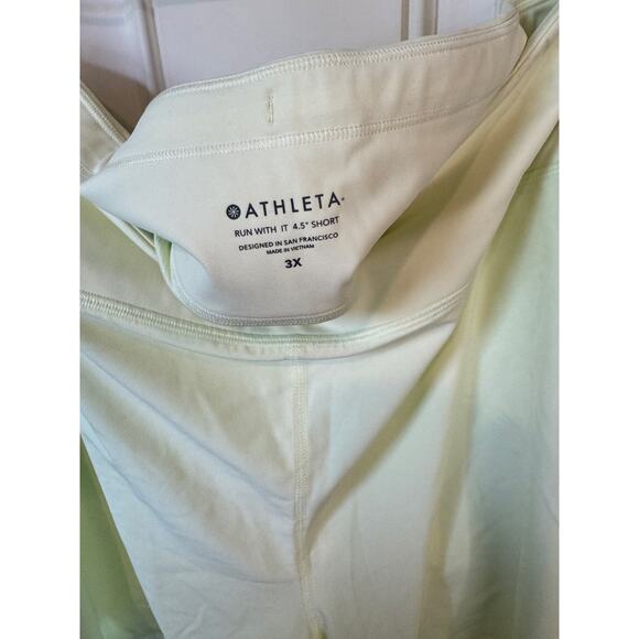 ATHLETA NWT Run With It 4.5" Short Size 3X Tequila Green Running Shorts Active - Picture 6 of 7